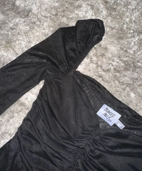 Princess Polly Black Mesh Bodysuit - Image 3
