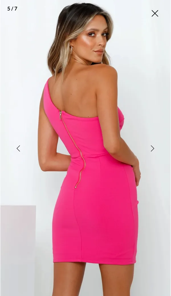 Hello Molly Backstage Passes Dress Hot Pink - Image 2