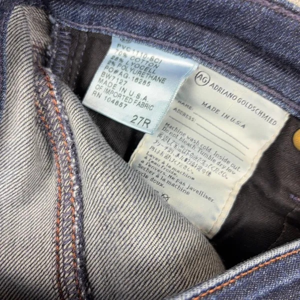 AG Adriano Goldschmied The Stilt Jeans Womens 27R Blue Dark Wash Mid Rise Skinny - Image 12
