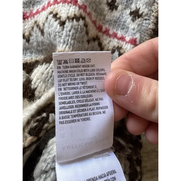 American Eagle Women Size Small‎ Cardigan Sweater Button Down Knit Crop Y2K City - Image 10
