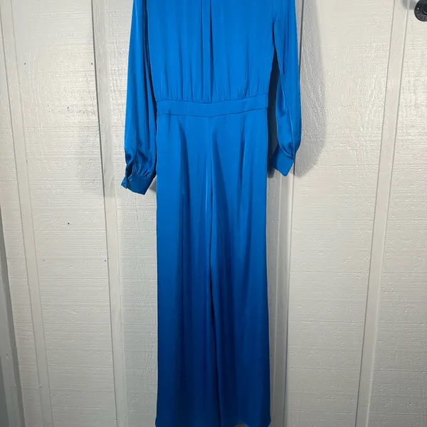 Strut and Bolt Blue Long Sleeve Pantsuit Size Small NWT - Image 8
