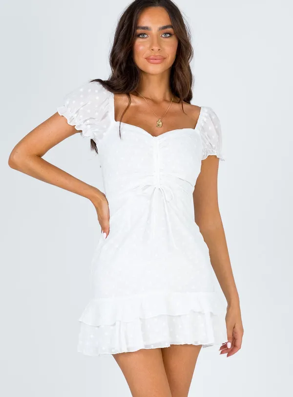 Princess Polly White Mini Dress - Image 4