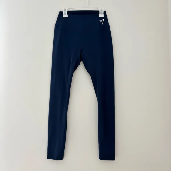 gymshark navy training leggings - Image 2