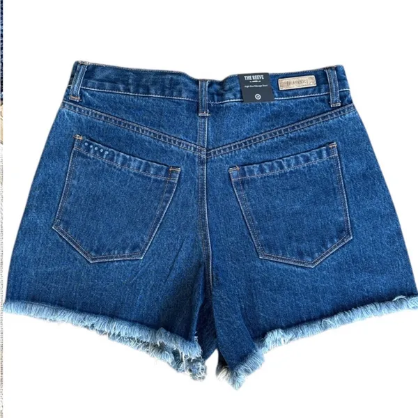 NWT BLANK NYC The Reeve High Rise Silver Dream Denim Shorts Size 28 Retail $98 - Image 7