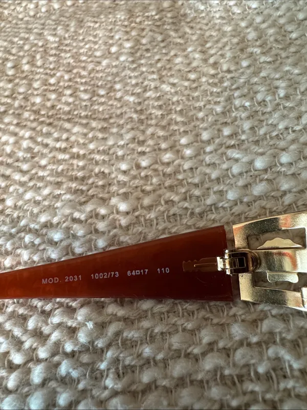 Versace Vintage Burnt Orange Sides With Case Versace Emblem On Sides - Image 6