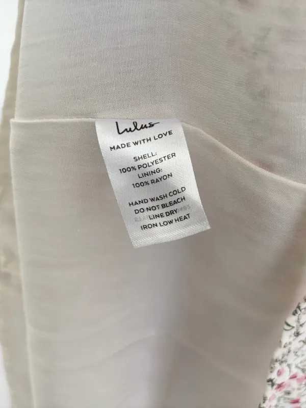 Lulus Your Only Darling Ivory Floral Print Sleeveless Midi Dress - Image 6