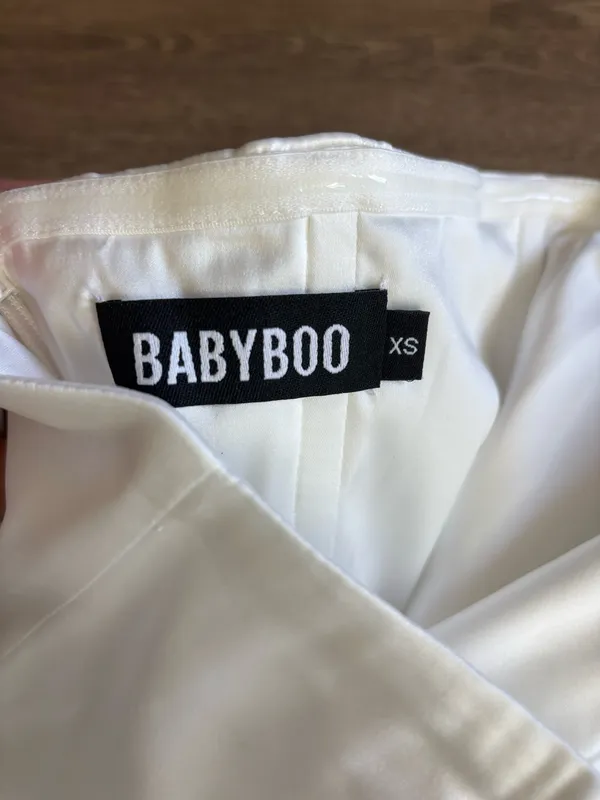 Babyboo White Mini Dress - Image 3