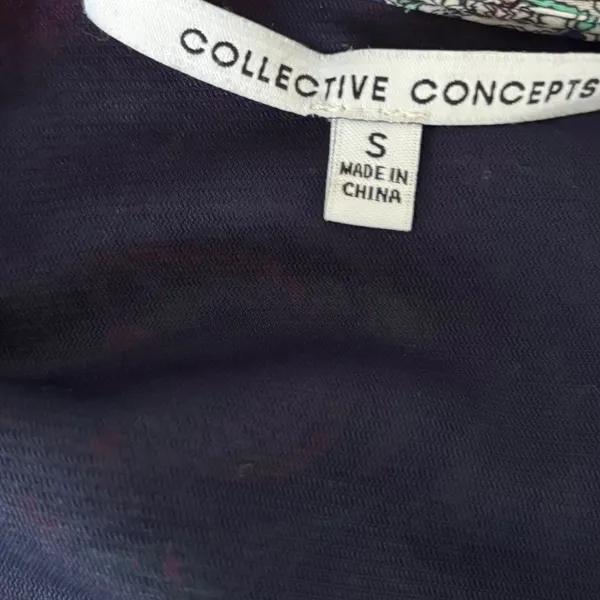 Collective Concepts Paisley Crochet Lace Trim Tank Top‎ Boho Festival Indie - Image 4