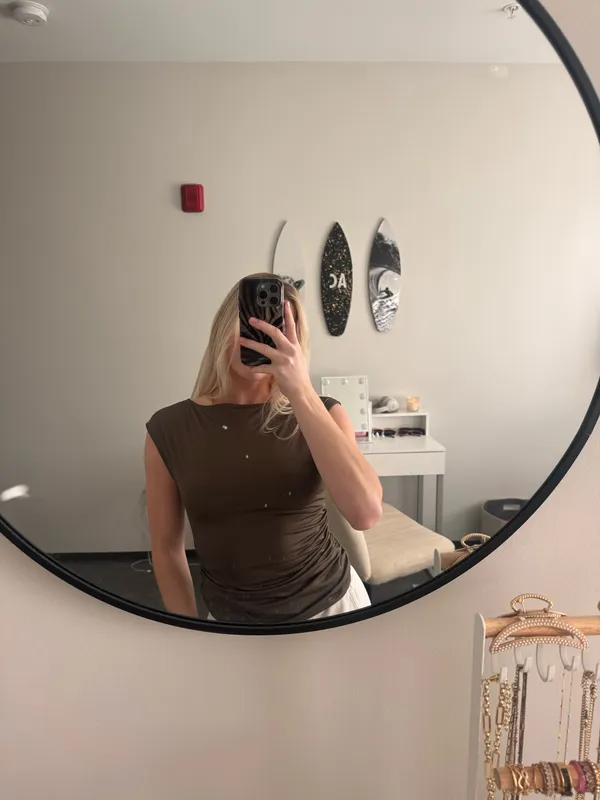 H&M boatneck top - Image 3