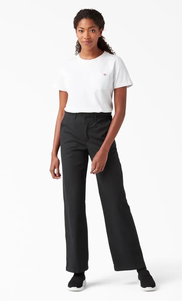Dickies Womens Basic High Rise Wide Leg - 30Reg - Image 5