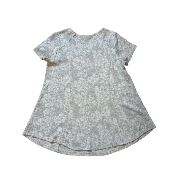 A Pea in the Pod Maternity Grey floral‎ top sz S - Image 2