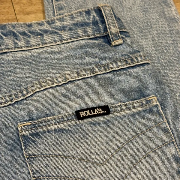 Rolla's Dusters High Rise Straight Leg Jeans Light Vintage Wash Size 26 - Image 7