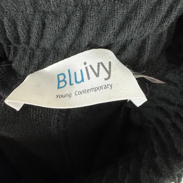 Blu Ivy Bluivy Black Drawstring Waist Straight Leg Casual Sweatpants Size‎ S - Image 6