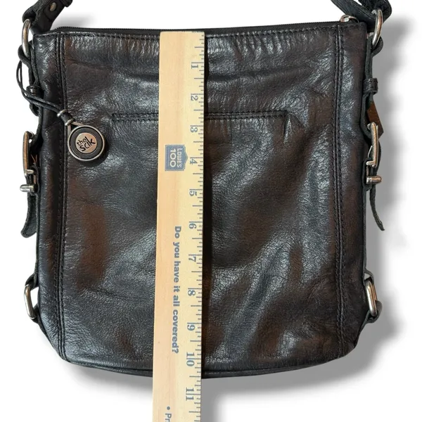 The Sak Iris Leather Hobo Bag‎ Soft Black Leather Charm Happy And Free Crossbody - Image 6