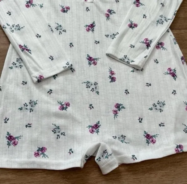For Love & Lemons Pointelle Romper Sleepwear Lounge size S - Image 5
