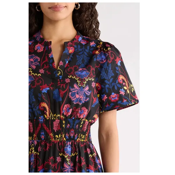 NWT SUGARLIPS Lara Floral Print A-Line Dress Size XS - Image 4