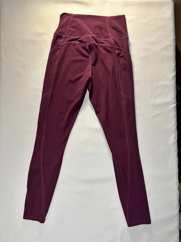 Fabletics Burgundy High-Rise Leggings (Size S) - Image 2