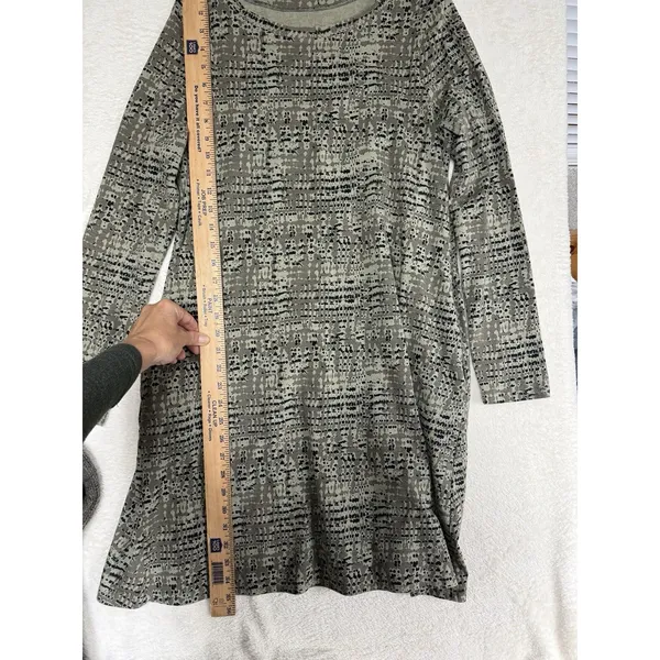 Pact Revive Organic Cotton Swing Dress - Size Large‎ Pockets Green Lagenlook - Image 7
