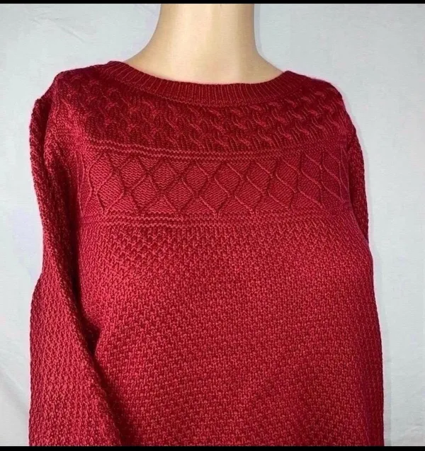 NEW Sweater Red Size L - Image 8