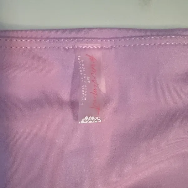 FREE PEOPLE MOVEMENT Pink bodysuit with cutout detail in back Size Small - Image 3