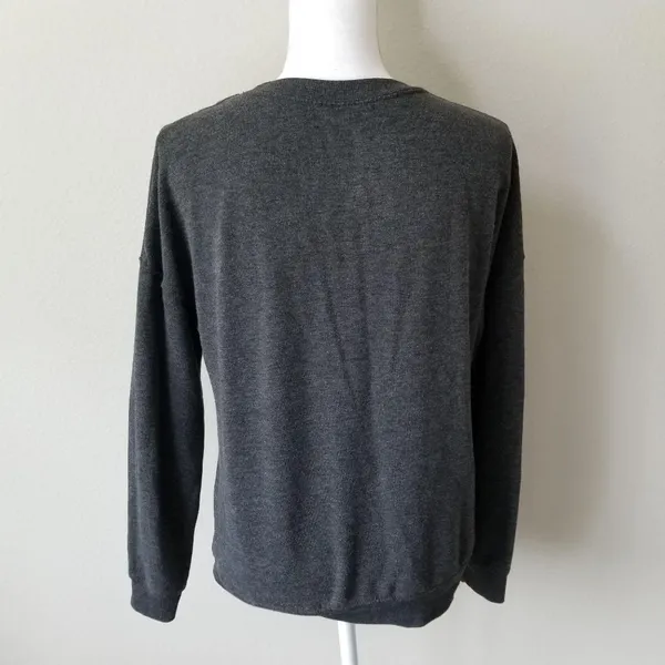 Star Wars Dark Heather Gray Medium Sweatshirt Crewneck Long Sleeve Pullover For - Image 4