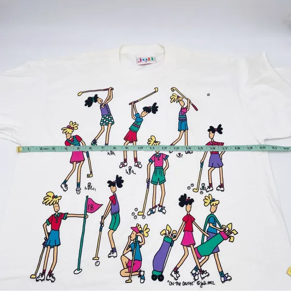 Vintage Juli 1992 Graphic Tee On the Course Women's Golf Cotton Size Medium NWT - Image 11