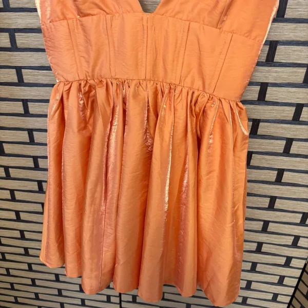 Runaway Astrid Orange Dress Size Small‎ - Image 5