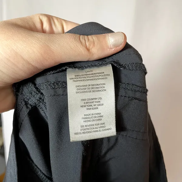 Free‎ Country women's sport gray shorts drawstring waist zipper pockets size L - Image 6