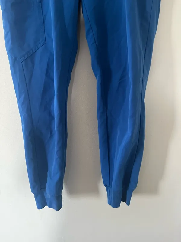 Figs Scrub Jogger Pants Womens Small Blue Medical Nursing Uniform Comfort - Image 3