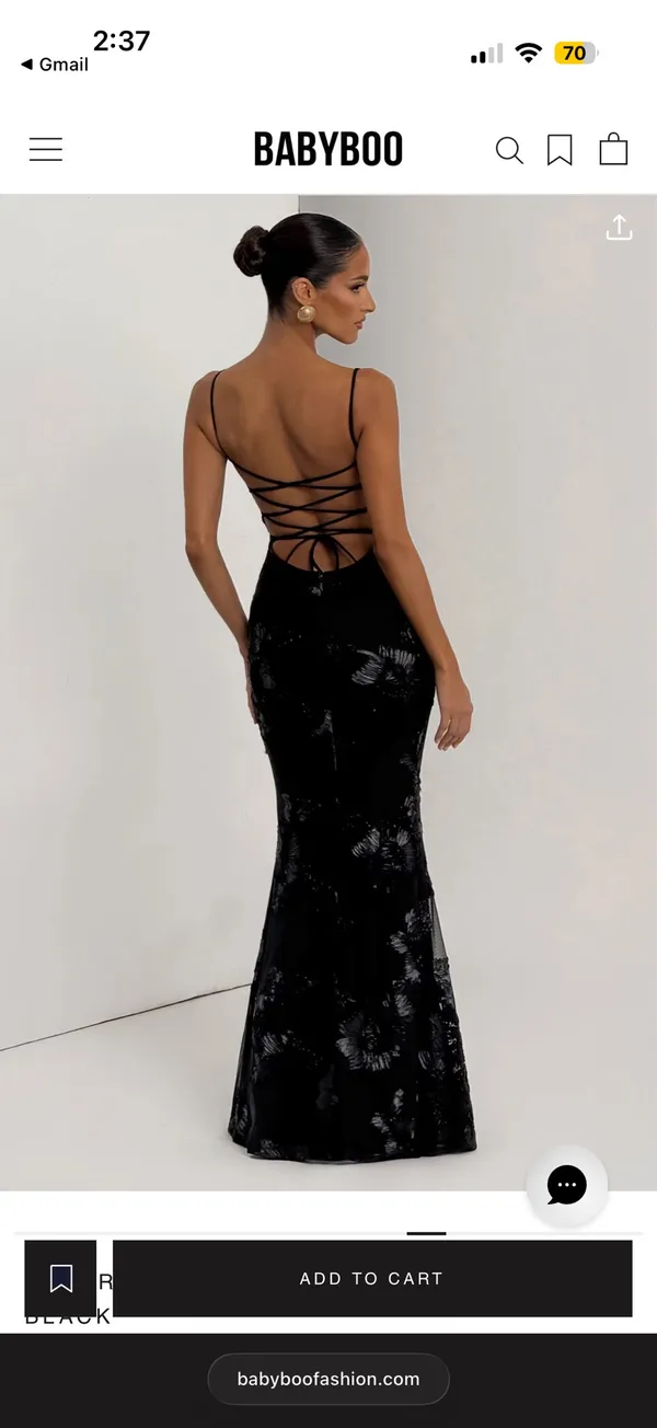 Babyboo Black Dress - Image 2