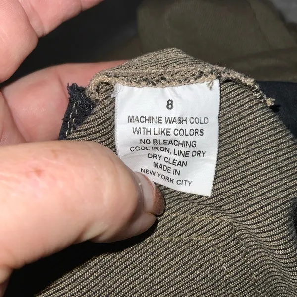 Peace Of Cloth NYC Khaki Stretchy High Rise Slim Straight Leg Pants 8 - Image 10