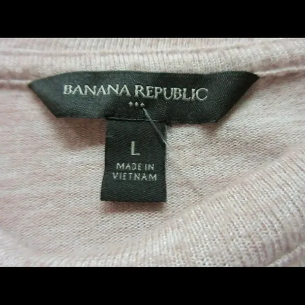 Banana Republic pink pullover top size large - Image 3