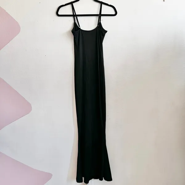 Black Maxi Dress,‎ Y2K 2000s Retro Indie Boho Soft Girl Gothic XS - Image 2