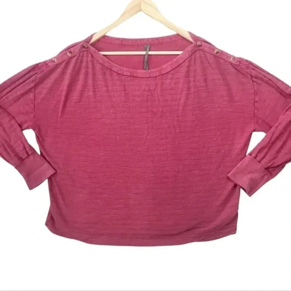 Anthropologie Delilah Button Shoulder Pullover Top - Image 3