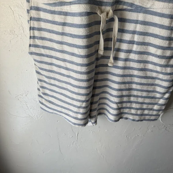 Old Navy Romper Terry Cloth Medium Striped‎ Tank Sleeveless Drawstring Pockets - Image 3