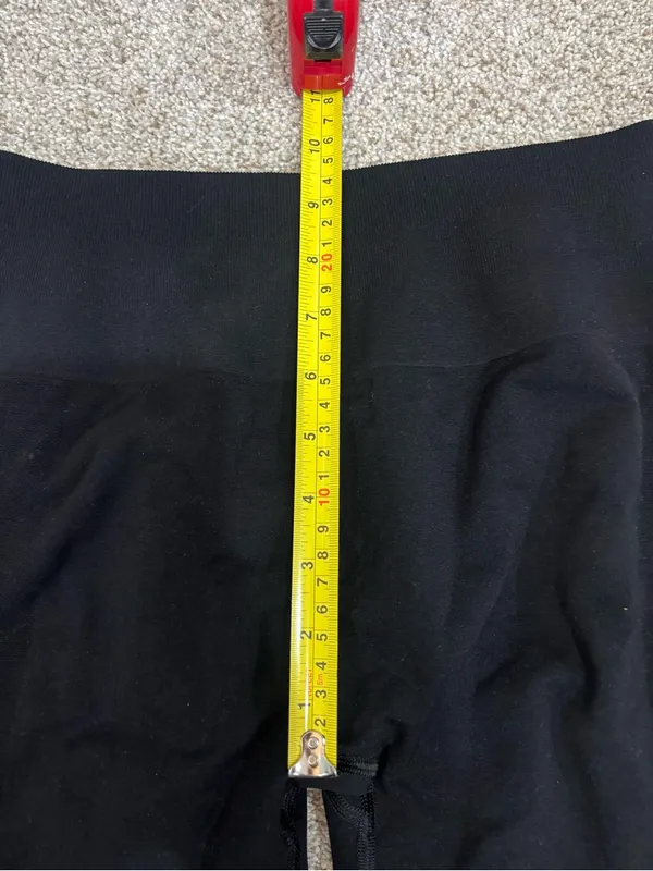 ALPHALETE AMPLIFY GRAVITY BIKER SHORT Mid Waist Crunch Seamless M Black - Image 6
