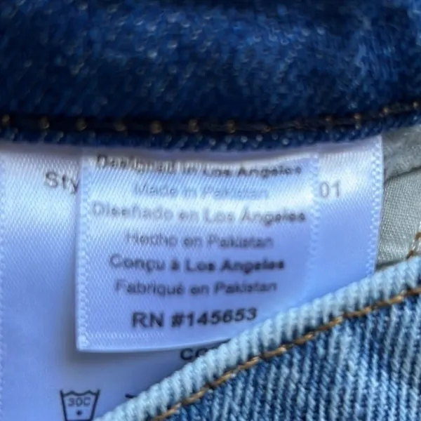 BETRO SIMONE‎ high waist rigid acid wash denim MOM JEANS Size 27 New - Image 10