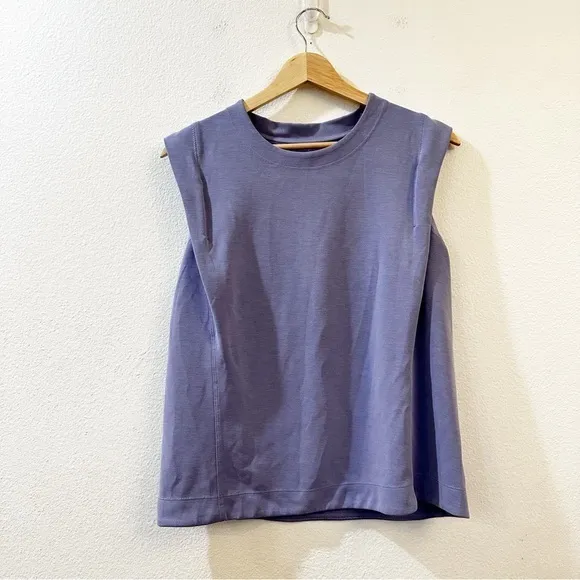 Athleta Seasoft Tank Sweatshirt In Periwinkle‎ Size Small - Image 3