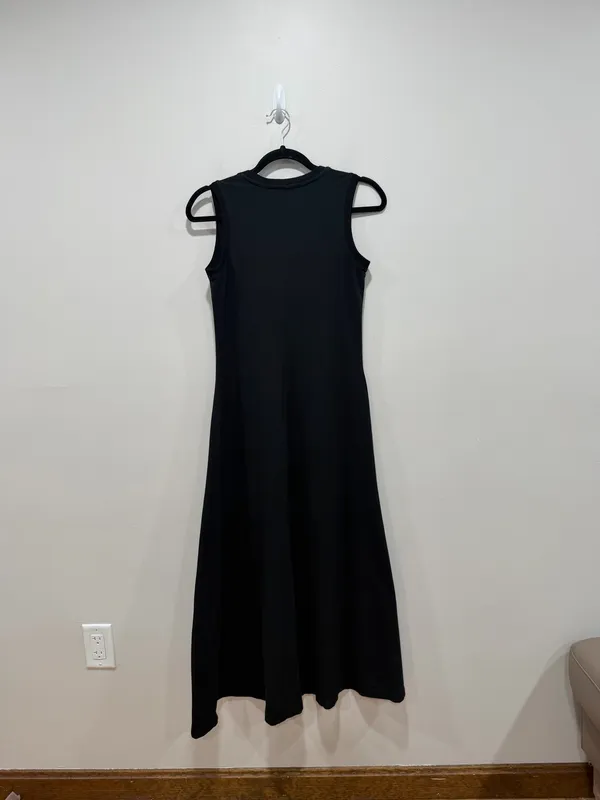 Magaschoni Black Sleeveless Dress Minimal A-Line Stretch Size XS - Image 4