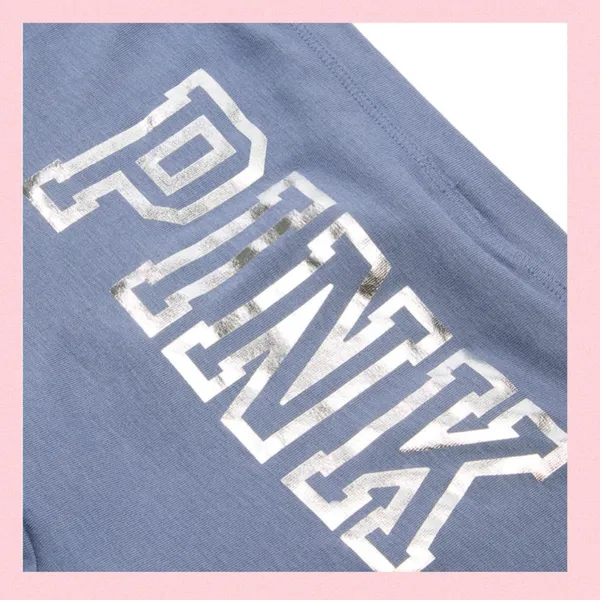 PINK VICTORIA’S SECRET Cotton Dorm Boyshort Dusty Iris Foil ✨LIMITED EDITION✨ S - Image 2