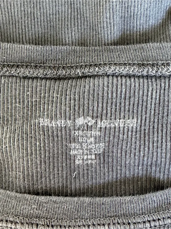 Brandy Melville Zelly Basic Ribbed Top Black - Image 3