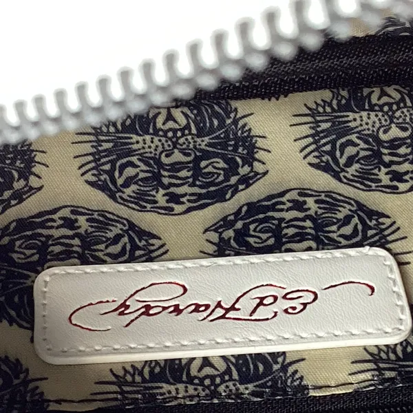 Ed Hardy Satchel Bag Butterfly & Skull White Backround NEW! Retail $80 - Image 4