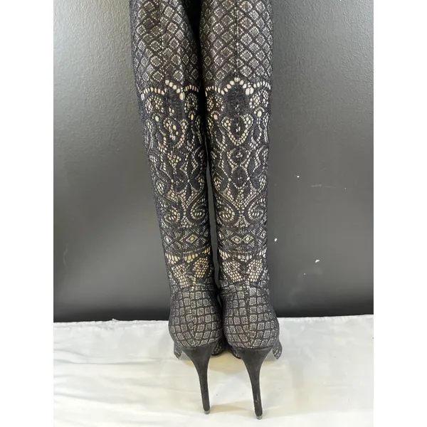 Steve Madden Tiffy Womens Black Over the Knee Boots Size 6.5M SKU 6434 - Image 4