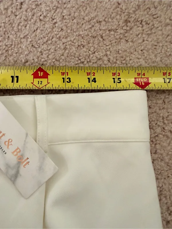 NWT Strut &‎ Bolt Ivory High Rise Tailored Dress Shorts Large - Image 5