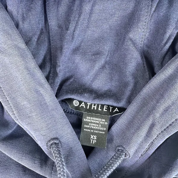 Women's Athleta Size XS Coastal Luxe Recover Sweatshirt Hoodie Oversized Crop - Image 2