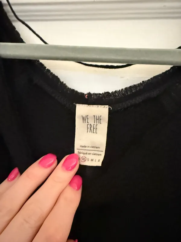 Free People Black Long Sleeve Top - Image 2