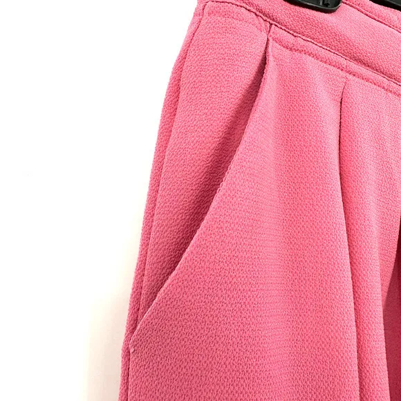 Mango Suit size 6 pink dress pants side zipper with tie has‎ pockets - Image 4
