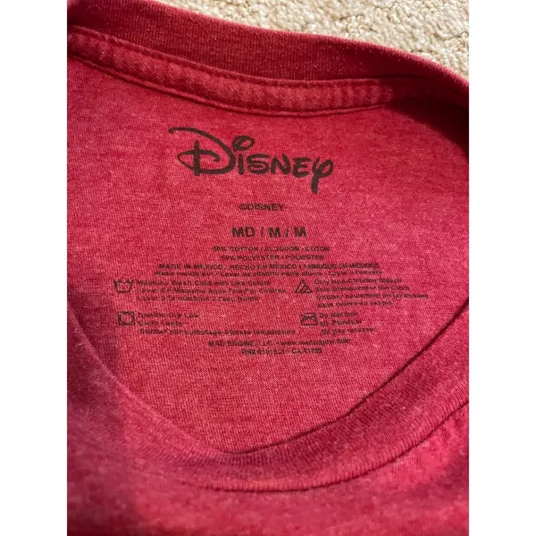 Disney Red Vintage Style Cool Guy Mickey Mouse Short Sleeve Shirt - Image 3