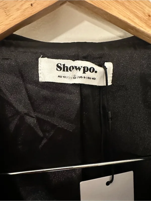 NWT Showpo Bea collared mini dress black 8 - Image 5