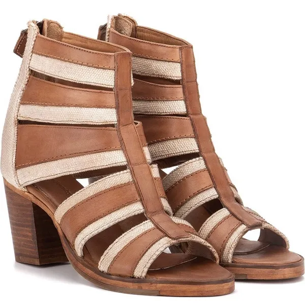 Vintage Foundry Co Women's Michelle Sandal size 10 heels‎ ankle strap leather - Image 2